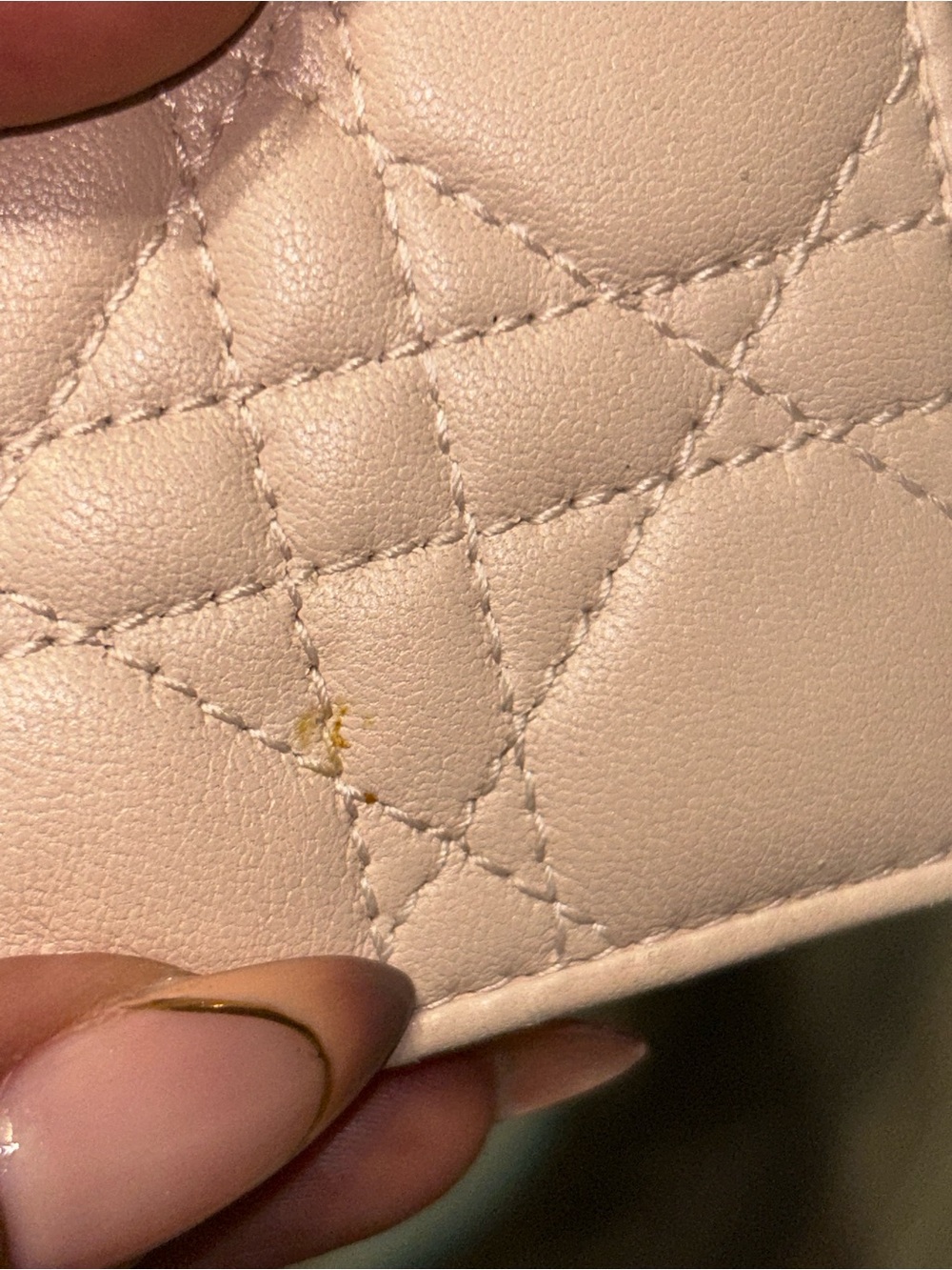 Dior Pink Quilted Cannage Leather Snap Card Holder Wallet - Picture 7 of 12